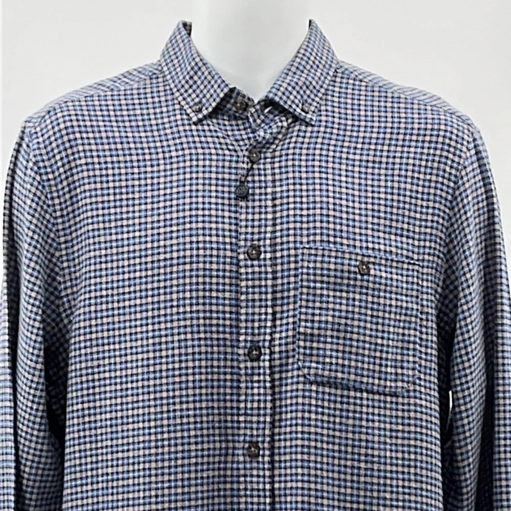 Report Collection Soft Touch Flannel Button Down … - image 2